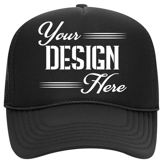 OTTO CAP 5 Panel Mid Profile Mesh Back Trucker Hat DTF