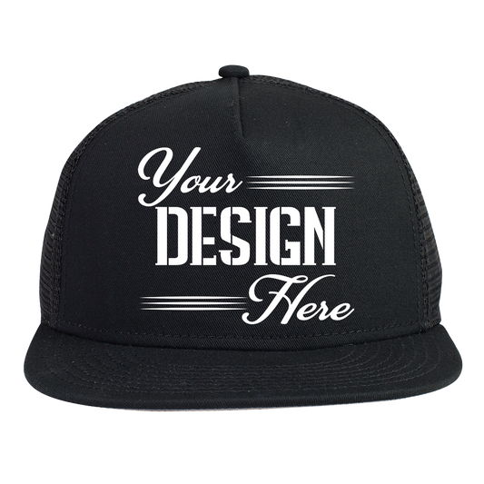 OTTO CAP "OTTO SNAP" 5 Panel Mid Profile Mesh Back Trucker Snapback Hat DTF