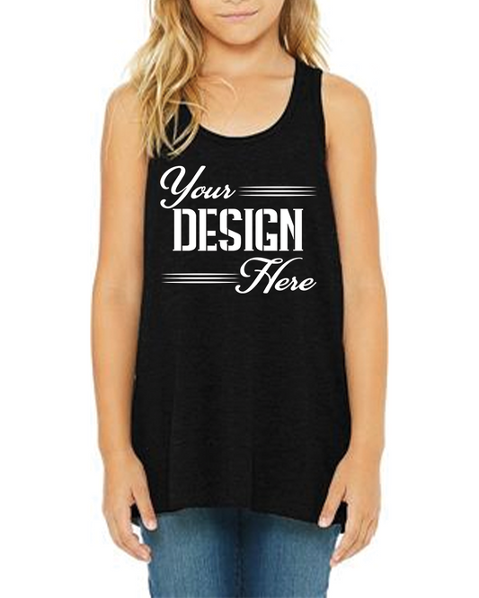 8800Y BELLA+CANVAS Youth Flowy Racerback Tank