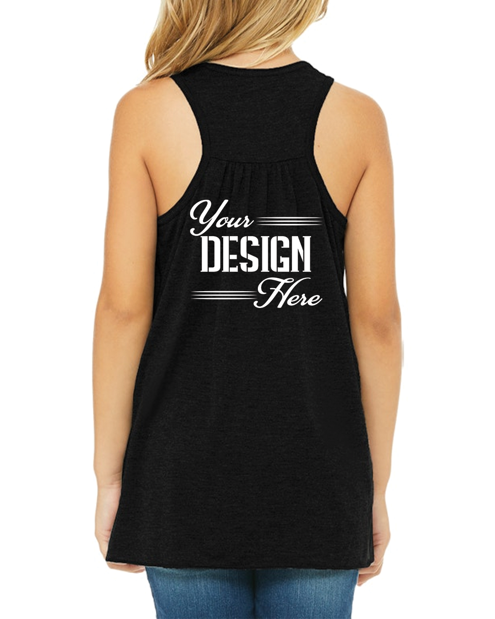 8800Y BELLA+CANVAS Youth Flowy Racerback Tank